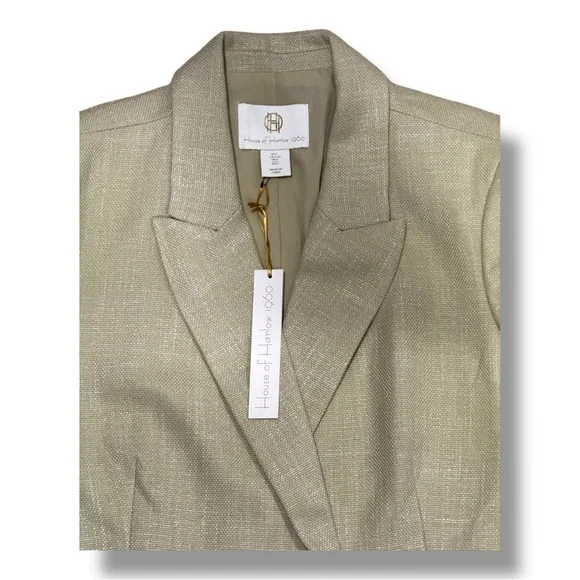 House of Harlow 1960 Women's Classic Blazer in Sage L - Picture 2 of 5